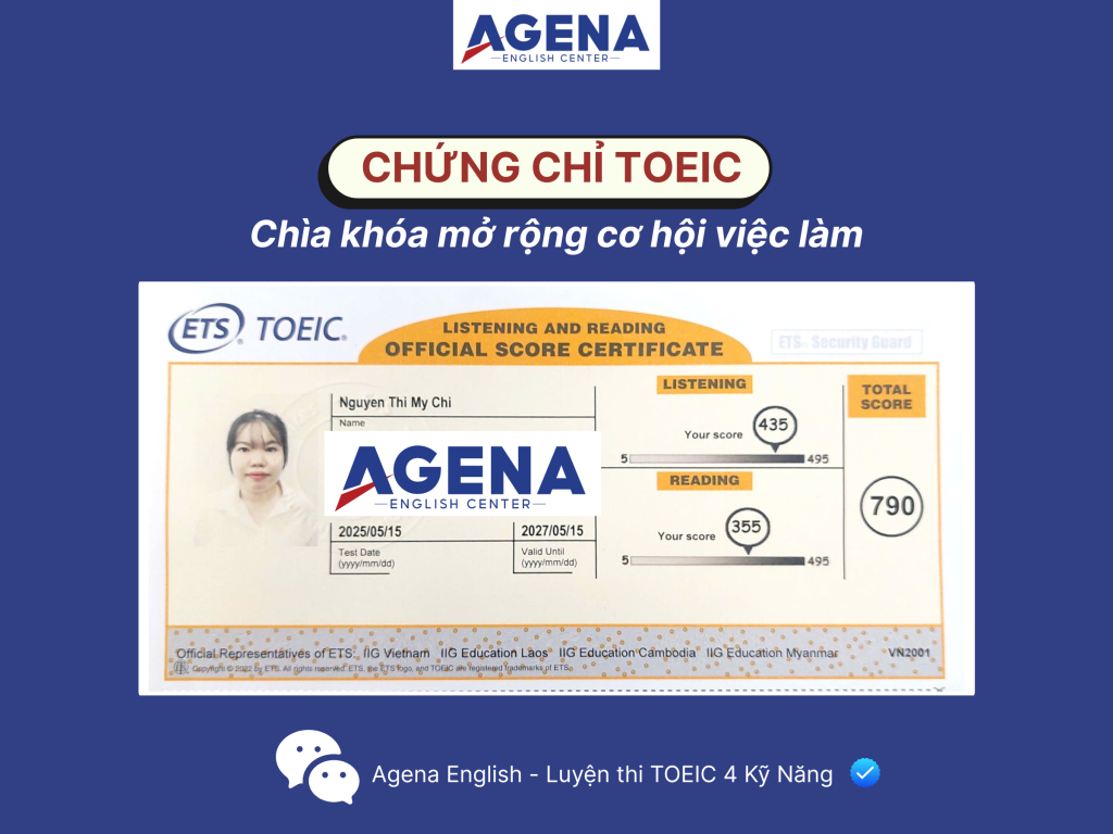 Tại sao nên học TOEIC tại Agena English 1 BIA WEBSITE AGENA OFFICIAL 1